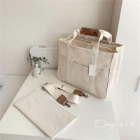 Bolso de lona portátil versión coreana, bolso de hombro multifuncional para madre y bebé - details 0