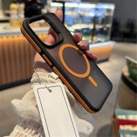 Para iPhone 16 Pro Max funda de teléfono con marco bicolor mate Magsafe de lujo para iPhone 12 13 14 15 11 Pro Max funda protectora magnética - details 8
