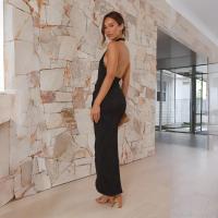 Vestido Largo de Alta Gama para Mujer 2025 Estilo Europeo Americano Cuello Halter - details 21