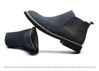 Botines Chelsea de cuero de ante de vaca para hombre, botas de Motocicleta sin cordones, informales, a la moda, primavera y otoño, novedad - details 6