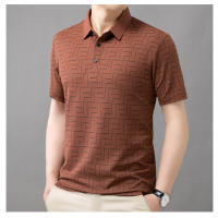 Polo de Moda de Verano para Hombres Alta Gama, Estampado, Manga Corta, Transpirable, Doble Apertura - details 12