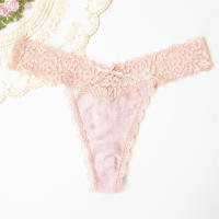 Voplidia-Tanga de algodón para mujer, ropa interior con parte trasera en T, bragas sexys, culo grande, lencería Hipster de encaje sin costuras, 6 unidades por lote - details 5