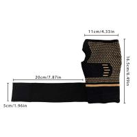 Protector de gimnasio para Crossfit, muñequera deportiva para culturismo, soporte de compresión, vendaje protector de muñeca tejido, 1 ud. - details 11