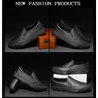 Zapatos Casuales de Cuero Versátiles para Hombres Transpirables, Bajos, a la Moda - details 9