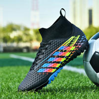 Botas de fútbol profesionales FG/TF para hombre, zapatos de fútbol para exteriores, tobillo alto, zapatos de fútbol de césped para niños, zapatos de entrenamiento - details 7