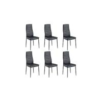 Comedor, Sillas de Comedor Modernas, Asiento Grueso Acolchado, Respaldo Juego Sillas de Cocina (Negro) - details 11