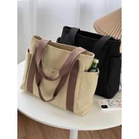 Bolso de lona de gran capacidad para el trabajo, bolso de mujer estilo universitario - details 32