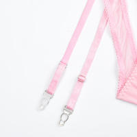 Conjunto de Sujetador Transparente con Borlas de Cuatro Piezas Lencería Sexy para Mujeres - details 24