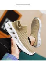 Zapatillas de deporte de moda de los hombres de malla transpirable Flyweave suela suave estiramiento al aire libre zapatos casuales zapatos para correr - details 18