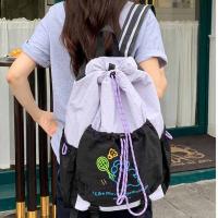Mochila de almacenamiento para raquetas deportivas con dibujos de cachorros, bolso de hombro de nailon de gran capacidad para Fitness, bádminton, estilo coreano - details 6