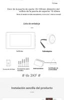 Mirilla electrónica puerta interfonos para casa Timbre inalambrico exterior con camara - details 10