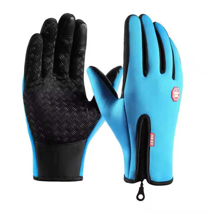 Guantes cálidos de invierno para hombres y mujeres, pantalla táctil impermeable y agradable para la piel, adecuados para ciclismo y esquí - 1