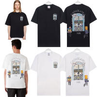 Camiseta de Verano de Algodón Puro Ajuste Suelto, Cuello Redondo, Estilo Casual para Hombres y Parejas Deportes y Moda - details 20