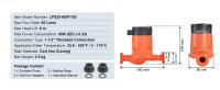 SucceBuy LPS25-4BP-180 Bomba de recirculación de agua caliente, 220 V, elevación máxima de cabezal, conexión roscada, modos de control inteligente de bajo ruido - details 6