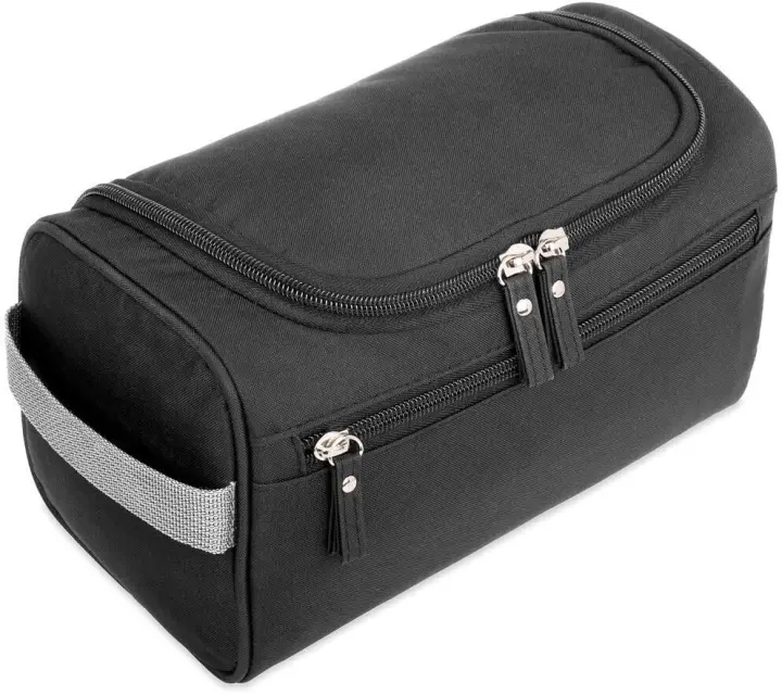 Bolsa de maquillaje portátil unisex, capacidad impermeable, organizador de cosméticos, toallita colgante para hombres y mujeres - 1