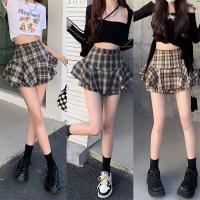 Minifalda escalonada Y2K de cintura alta con volantes y tartán, falda a cuadros, traje estético para mujer - details 18