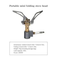 Mini estufa de camping plegable de 2000W, quemador de soporte ligero, mini estufa de gas para cocinar al aire libre - details 6