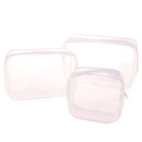 Bolsas de almacenamiento de lavado portátiles para mujer, organizador con cremallera, bolsa de cosméticos, transparente, a la moda, 1 unidad - details 8