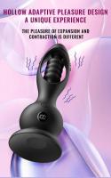 Embalaje privado SEXY Hollow Anal Plug Vibrador Potente Buttplug Expansión adaptable Contracción Próstata Vagina Estimulación del punto G Juguete sexual para - details 0