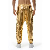 Modo brillante o métallique survêment pantalones de survêment Hip Hop décontracté poche Cargo pantalon Disco danse fête Festival bal Streetwear - details 4
