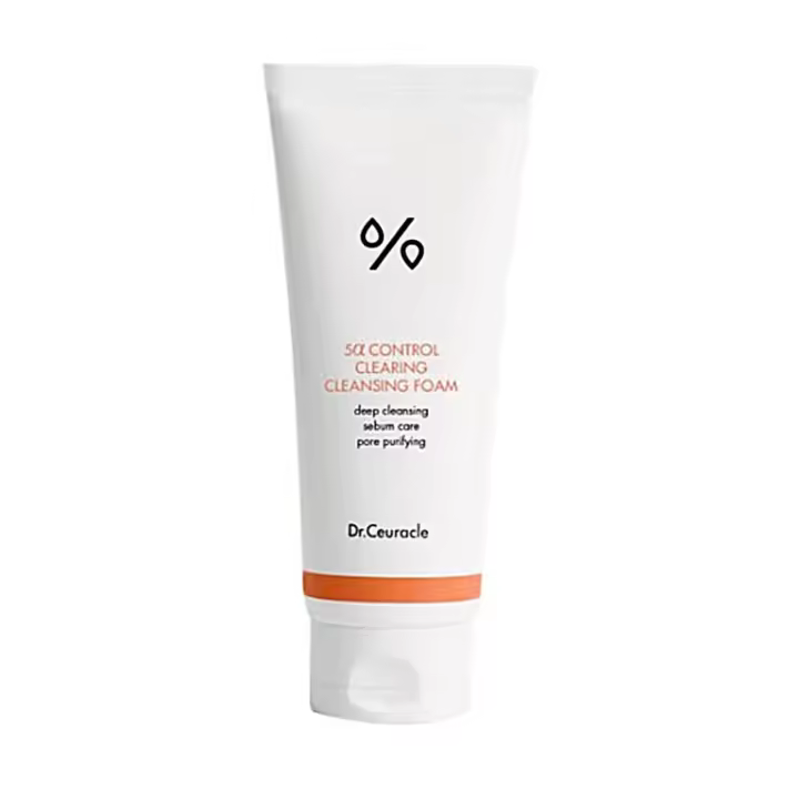 Dr.Ceuracle 5α Control Clearing Foam Cuidado de limpieza profunda, purificación de poros |   Un limpiador espumoso especial para pieles deshidratadas y grasas - 1