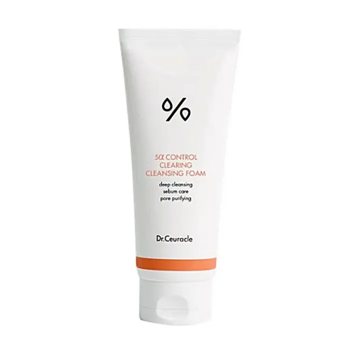 Dr.Ceuracle 5α Control Clearing Foam Cuidado profundo, limpieza de poros |   Un limpiador espumoso especial para pieles deshidratadas y grasas. - 1