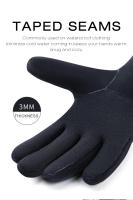 CXWXC-guantes de neopreno de invierno para ciclismo, traje de neopreno, guantes de dedo completo, Guantes Térmicos flexibles de 3mm, guantes largos para buceo - details 4