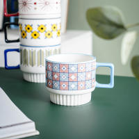 Taza de Cerámica Nórdica Estilo Ins Taza de Desayuno Creativa para Café y Agua Doméstica - details 2