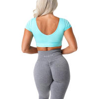 Sujetador Deportivo Sin Costuras Nvgtn New Serene Spandex Top para Mujer Mejora del Pecho Elástico Transpirable Underwear de Ocio y Deportes - details 9
