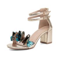 Sandalias elegantes de verano para mujer, zapatos informales de tacón alto a la moda para mujer - details 3