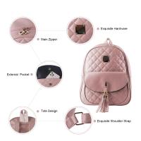 Mochila de Cuero PU para Mujer, Mochila Informal para Viajar, Trabajo Escolar, Bandolera, Conjunto de Mochila - details 12
