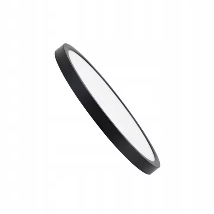 CBJKTX Lámpara de techo LED negra para cocina, redonda, plana, 15 W, 4000 K, Ø18 cm, moderna, para pasillo. - 1