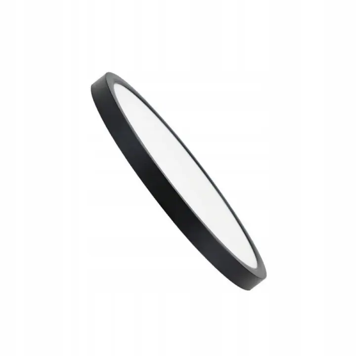 CBJKTX Lámpara de techo LED negra para cocina, redonda, plana, 15 W, 4000 K, Ø18 cm, moderna, para pasillo. - 1