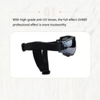 Gafas de sol para perros con correa ajustable, antiniebla, impermeables, gafas para mascotas, marco Flexible, protección contra el polvo, gafas para perros medianos y grandes - details 4