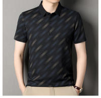 Camiseta de manga corta con solapa para hombre de mediana edad, polo versátil informal de negocios transpirable, novedad de verano, estilo - details 0