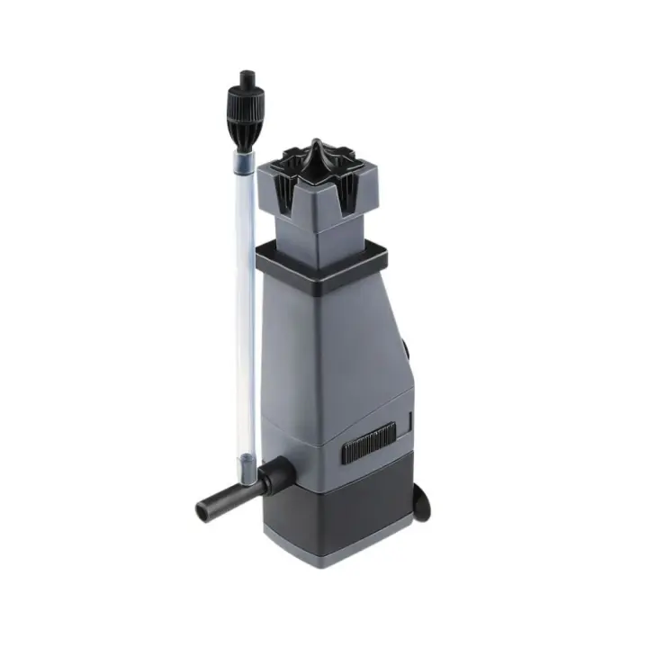 Bomba de agua removedora de aceite de 3/5W, filtro de tanque de peces ajustable silencioso con membrana desengrasante, bomba de agua de oxígeno de plástico para pecera - 1