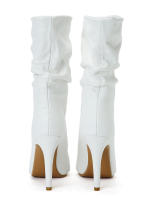 NOVEDAD DE VERANO 2025, botas geniales de barril alto para mujer, botas geniales grandes con cubierta de tacón alto y Boca de pescado - details 21