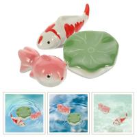 Bolas decorativas de cerámica para acuario, decoración de peceras flotantes, decoraciones para acuario, productos para mascotas, accesorios de paisaje, 3 uds. - details 5