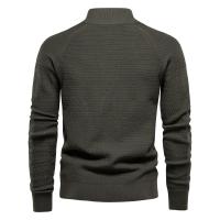 Cárdigan de punto para hombre, suéter de algodón de alta calidad con botones y cuello simulado para hombre, cárdigans de diseñador de moda para invierno para hombre - details 3