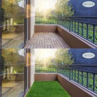 Rollo artificial, alfombra de césped sintético realista para calidez interior y exterior, tamaño personalizado, alfombra de plástico, 1 pieza - details 6