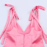 PB&ZA2025-top con tirantes y cuello en V informal, estilo sencillo, textura satinada decorada con lazo, novedad de verano, ropa para mujer - details 9