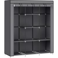 RYG12B Armario Armario organizador, Textil Plegable, Color Negro, 150 x 45 x 175 cm - details 12