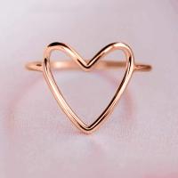 Anillo con diseño de corazón, accesorios de moda para mujeres y niñas, joyería exquisita y que combina con todo para regalo de cumpleaños - details 1