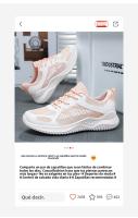 Nuevos zapatos casuales transpirables para correr, zapatillas de mujer con suela blanda - details 1