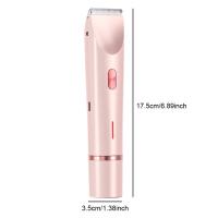 Maquinilla de afeitar para mujer, depiladora eléctrica portátil, indolora, para piernas púbicas, recortador de pelo corporal para damas, Bikini, axilas, piernas - details 12