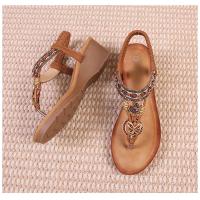 Sandalias Gladiador Mujer con Plataforma |   Zapatos Étnicos Abiertos de Verano 2024, Diseño Elegante para Vacaciones en Playa y Viajes Turísticos - details 29