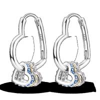 Pendientes de plata de ley 925 para mujer, Piercing de circonita cúbica brillante, joyería fina de compromiso, regalos - details 1