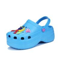 Sandalias clásicas para mujer, zuecos de jardín, zapatos de playa informales, color azul, para el hogar - details 10