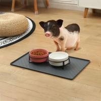 Alfombrilla antiadherente de silicona para alimentación de perros, tapete suave y duradero de fácil lavado, antidesbordamiento, para comedero de gatos - details 4