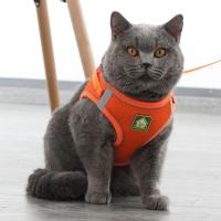 Arnes y correa ajustables y transpirables para mascotas Chaleco a prueba de Escape para gatos - details 24